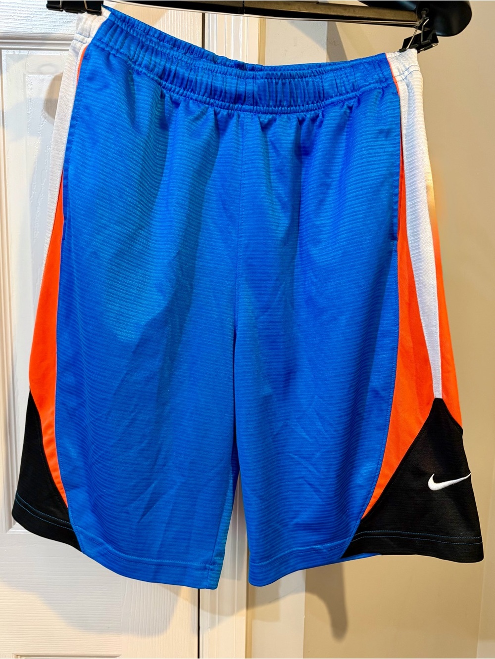 Nike Dri-Fit 10in Blue Activewear Basketball Shorts Men's L Large Baggy Loose